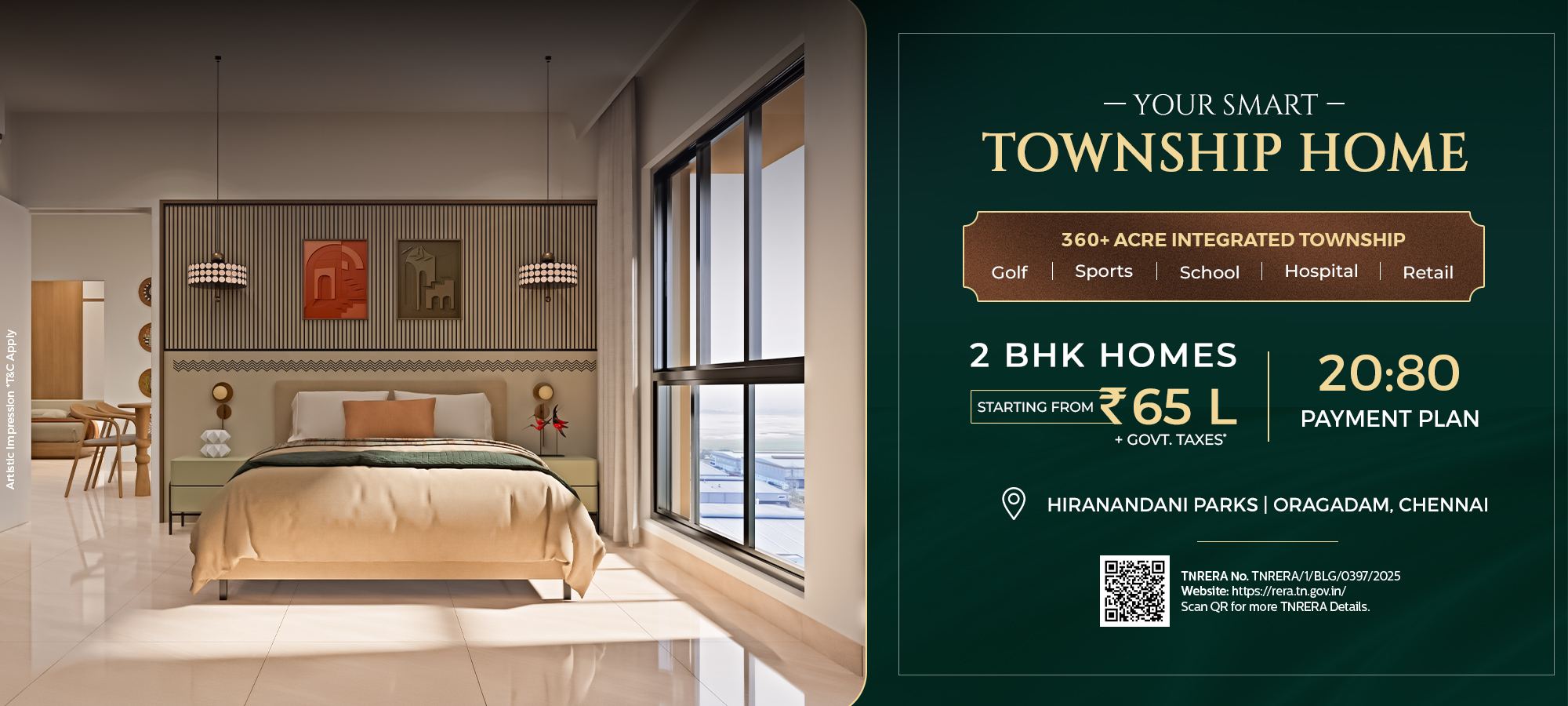 Hiranandani Parkville — 2 BHK SmartFit apartment tower at Oragadam, Chennai